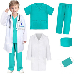 Bambino bambino <span class=keywords><strong>infermiera</strong></span> scrub Costume da medico con accessori per fingere il gioco di abbigliamento per il giorno della carriera ragazza natale vestire il vestito Cosplay - Product Image 5