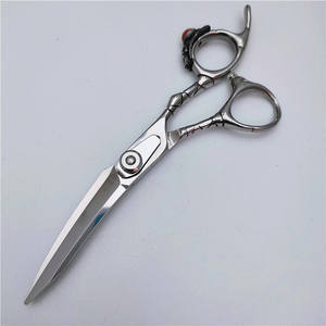 Ciseaux à cheveux personnalisables 6,0 pouces, ciseaux à effiler en acier inoxydable 440C, tête droite, pour droitiers, usage professionnel - Product Image 1