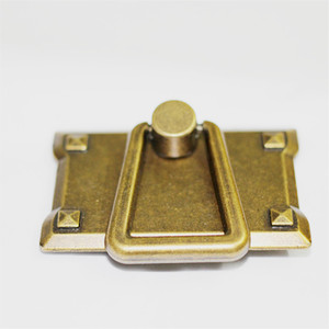 Tirador de Cajón Cuadrado Clásico de Aleación de Zinc Fundido a Presión, Personalizable, Estilo Europeo Bronce Antiguo, Duradero para Muebles - Product Image 3