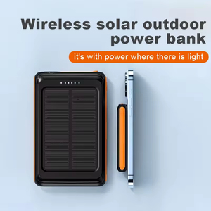 Batería Externa Solar Magnética Mini de 5000mAh, 10W, Carga Rápida Inalámbrica, Doble USB, Micro USB, Resistente al Agua - Product Image 4