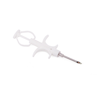 Prix d'usine 134,2 KHz 4305 2,12*12 mm Microchip RFID pour animaux de compagnie avec mini-étiquette et injecteur pour l'identification de la volaille et du bétail