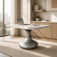 Pied de table basse ovale en acier au carbone forgé sur mesure OEM ODM pour mobilier