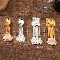 Style européen lumière luxe incrusté de diamants or argent cygne ornement moderne antique alliage artisanat métal cuillère support