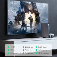 Câble coaxial torsadé plaqué or mâle-mâle CL3 18 Gbit/s pour 2.0, haute vitesse 4K, qualité professionnelle, usage intérieur