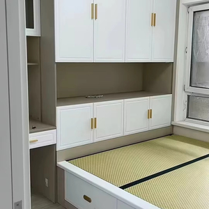 Juego de Muebles de Dormitorio Modernos de Madera Maciza, Armario Personalizable, Estantería con Características Ajustables, Diseño Independiente <span class=keywords><strong>para</strong></span> Baño - Product Image 1