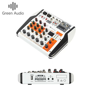 GAX-MU4 <span class=keywords><strong>dj</strong></span> audio mixer Support BT Monitor 48V Power for Karaoke Party - Product Image 2