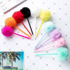 Creative Plastic Cartoon Cute Students <b>Brush</b> Pen Office Supplies Ballpoint Pens Cute Shape for Writing Records Memo School - Product Image 6