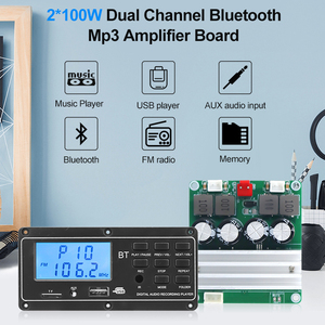 Vire 2*100W Bluetooth 5.3 <span class=keywords><strong>Class</strong></span> <span class=keywords><strong>D</strong></span> Power Amplifier Hội Đồng Quản Trị Rạp Hát Tại Nhà USB Amp Mô-đun Lớn Điện Công Thu Bộ Khuếch Đại - Product Image 2