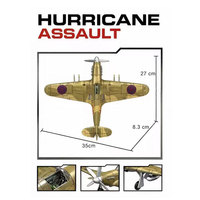 Kit de modèle en plastique d'avion de chasse britannique Hawker Hurricane 1/35, jouet d'avion, ensemble de blocs de construction à assembler