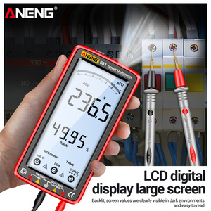 ANENG 681 Smart Anti-Burn True RMS-Multimeter, wiederauf ladbarer Spannungs-/Hz/Ω/Dioden tester mit LCD und Mantel - Product Image 2