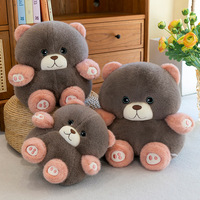 Vente en gros d'ours en peluche doux et mignon oreiller de confort pour enfants poupée de bureau ours en peluche soulagement du stress cadeau d'anniversaire