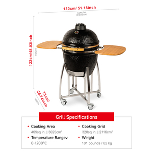 <span class=keywords><strong>Parrilla</strong></span> Kamado <span class=keywords><strong>de</strong></span> Cerámica SEB <span class=keywords><strong>de</strong></span> 21 Pulgadas, Barbacoa, Quemador, <span class=keywords><strong>Parrilla</strong></span> <span class=keywords><strong>de</strong></span> Cerámica - Product Image 2