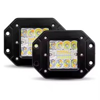 Projecteur de travail LED encastré de 5 pouces, 42W, 12V/24V, pour véhicules tout-terrain, tracteurs, automobiles, feux de conduite LED, phares de camionnette