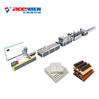 Profil composé en bois de plancher de PVC produisant la machine d'extrudeuse