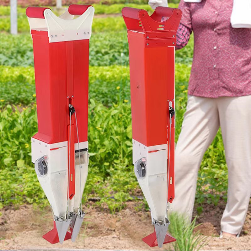 Sembrado y fertilización de doble cañón-rojo