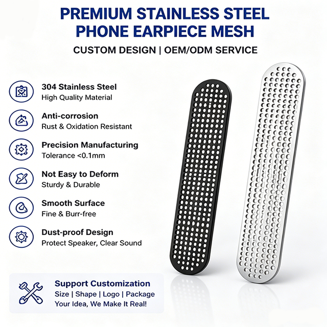 Earpiece Net High-density Industrial Grade DIY Metal Unibody Bottom Earpiece Hy-B66 Fold7 Speaker Dustproof Mesh OEM ODM