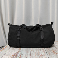 Noir Seersucker sac polochon Portable bagages à la mode rayures sac à main 25 pièces Lot CN/GA entrepôt enfants sac de voyage DOM106-1494