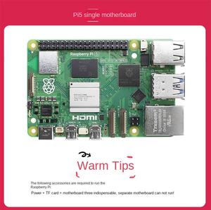 Kit de Desarrollo Original Raspberry <span class=keywords><strong>Pi</strong></span> 5 de 8GB, Placa de Desarrollo SC1112, Raspberry <span class=keywords><strong>Pi</strong></span> 5 con 2GB, 4GB y 8GB de RAM, Procesador BCM2712, Kit de Aprendizaje - Product Image 6