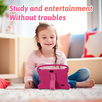 Tablette Android portable pour enfants de 7 pouces, 2 Go + 2 Go de RAM, 32 Go de mémoire, tablette éducative pour enfant avec coque en silicone souple
