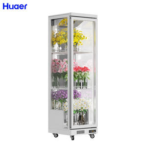 Refrigeración por aire Flor de corte fresco <span class=keywords><strong>Floreria</strong></span> 2 Frigoríficos de puerta de vidrio para exteriores de doble puerta con pantalla de temperatura única a la venta - Product Image 2