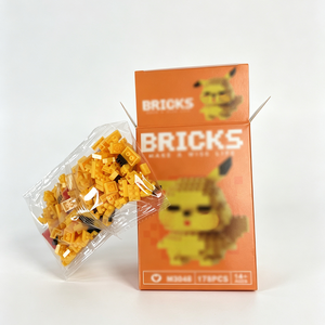 Juego de <span class=keywords><strong>Bloques</strong></span> de Construcción de Animales de Dibujos Animados en 3D, de Micro Partículas, de Plástico ABS, Educativo, de 200 Piezas, Personalizable - Product Image 3
