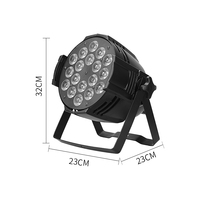 SHTX professionnel scène lumière Led Par lumière avec DMX512 pour fête DJ Bar 18 pièces * 15W 4 en 1 écran numérique 90 projecteurs Led RGBW