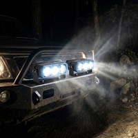 Feux de brouillard auxiliaires à 3 LED 9-36V 90W pour la modification et l'amélioration des véhicules, faisceau haut et faisceau bas
