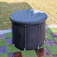 Baignoire de récupération à froid gonflable unisexe pour adulte, 1 personne, en plastique, avec couvercle, pour la maison