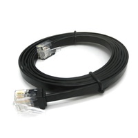 Kabel Patch CAT6 Super Flat Berkualitas Tinggi, Profil Rendah, Fleksibel, Custom, UTP RJ45 32AWG Tembaga Murni, Bersertifikasi ROHS, 0.5m-5m, Jaket PVC/LSZH
