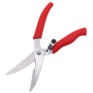 <b>Kitchen</b> <b>Scissors</b> Stainless Steel Blue Handle Elbow Shape For Home Use Bulk - Product Image 2