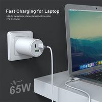 Vente en gros Plusieurs PPS Charge rapide 3 ports universel Mac Book PD Usb Type C Ordinateur portable 65w Gan Chargeur pour Macbook Pro