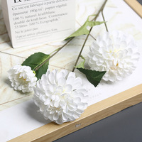 Fleurs de dahlia artificielles roses pour décorations de mariage-Utilisation intérieure/extérieure artisanale écologique et polyvalente pour Thanksgiving