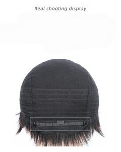 วิกผมคลุมศีรษะแบบเต็มศีรษะสำหรับ<span class=keywords><strong>ผู้</strong></span>ชาย<span class=keywords><strong>ผม</strong></span><span class=keywords><strong>สั้น</strong></span>แบบธรรมชาติถักด้วยมือสำหรับคนวัยกลางคนและผู้<span class=keywords><strong>สูงอายุ</strong></span>ฐานลูกไม้แบบเต็มระบายอากาศได้และใส่สบาย - Product Image 2