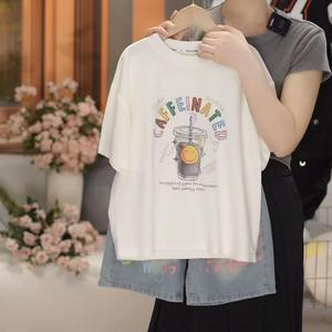 ชุดเสื้อผ้าเด็กผู้หญิง ฤดูร้อน 2026 เสื้อยืดพิมพ์ลายสีขาวลำลอง + กางเกงขาสั้นสีน้ำเงินฟอก 2 ชิ้น ชุดแฟชั่น - Product Image 6