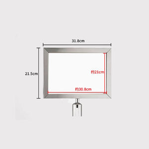 A4 trafik bariyerleri paslanmaz çelik kuyruk rehberlik işareti izolasyon bariyer sonrası kap işareti çerçeve reklam kuyruk için - Product Image 2