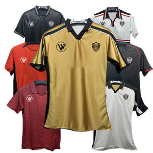 Venta al por mayor Tailandia Retro Jersey 100% Poliéster Fútbol Jersey Fútbol Club Fútbol Uniforme Vintage Fútbol Wear - Product Image 3