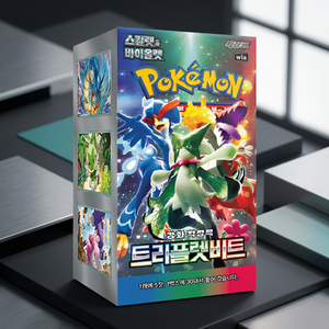 กล่องบูสเตอร์การ์ด TCG Scarlet Violet Triplet Beat ของแท้จากเกาหลี ซีลปิดสนิท สำหรับเกมการ์ดสะสม ขายส่ง - Product Image 1
