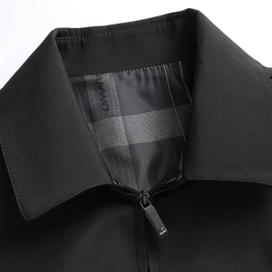 Blouson matelassé pour <span class=keywords><strong>homme</strong></span> 2025 – Fourniture ODM – <span class=keywords><strong>Veste</strong></span> décontractée unie pour affaires – <span class=keywords><strong>Col</strong></span> rabattable – Coupe-vent zippé en polyester - Product Image 6