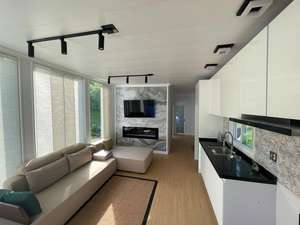 Le plus populaire Maison préfabriquée à ossature légère en acier <span class=keywords><strong>Bungalow</strong></span> Luxury Villa Resort Holiday Hotel - Product Image 2