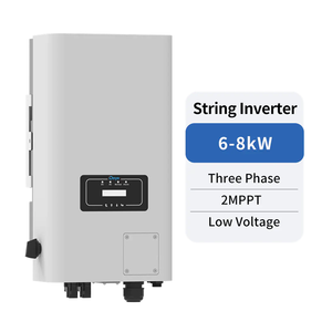 Inversor de conexión a red Deye SUN-6/8K-G06P3-EU-BM2-LV-P1 de 6kw 8kw trifásico de bajo voltaje para energía solar. - Product Image 1