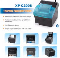 Printer Resi 80mm Xprinter XP-C2008 Printer Resi Termal dengan Pemotong Otomatis Printer Termal Harga Terjangkau