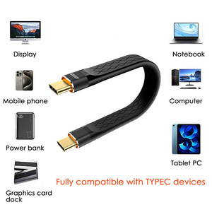 Cable de Extensión <span class=keywords><strong>USB</strong></span> 4 de 40 Gbps, Cable Plano Corto, Carga Rápida de 240 W, Transmisión de Datos, Cable <span class=keywords><strong>USB</strong></span>-C, Conexión de Video de 8K a 60 Hz - Product Image 6