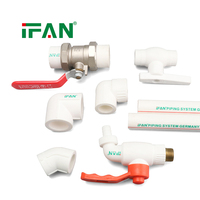 Raccords PPR IFAN Blancs 20-110mm PN25 avec Insert en Laiton, Anti-fuite, Résistants à la Corrosion, pour Système de Plomberie Eau Chaude et Froide