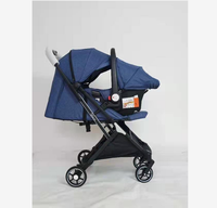 Nouveau modèle moins cher, poussette bébé CN-CUBE, matériau en lin, design pliable, caractéristiques écologiques, cadre en alliage d'aluminium, certifié EN