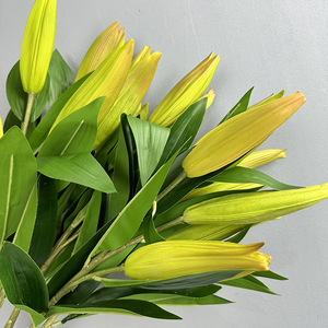 All'ingrosso di alta qualità giglio fiori boccioli Bouquet artificiale decorazione giglio frutta - Product Image 4