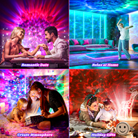 Moon Light Full Color Home Cinéma Accent Smart LED Night Dynamic Starry Sky Projector pour chambre à coucher