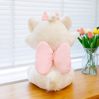 Peluche super douce en forme de chat avec motif de fleurs de cerisier, jouet anti-stress lavable pour filles, cadeau mignon