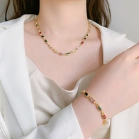 2025 accesorios de moda para mujer, conjunto de joyería de circón, joyería fina de América del Sur, collar de piedras preciosas de Brasil, conjunto de pulsera, joyería