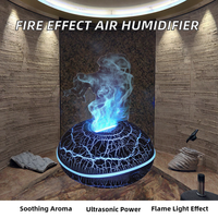 Nouveau diffuseur d'aromathérapie à ultrasons 3D effet flamme, humidificateur d'arômes USB de table pour la maison et l'hôtel
