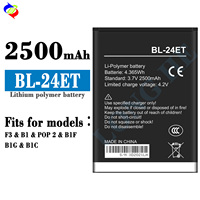 بطارية هاتف محمول BL-24ET بسعة 2500 مللي أمبير لأجهزة تكنو F3 /B1/POP 2/B1F/B1G&/B1C
